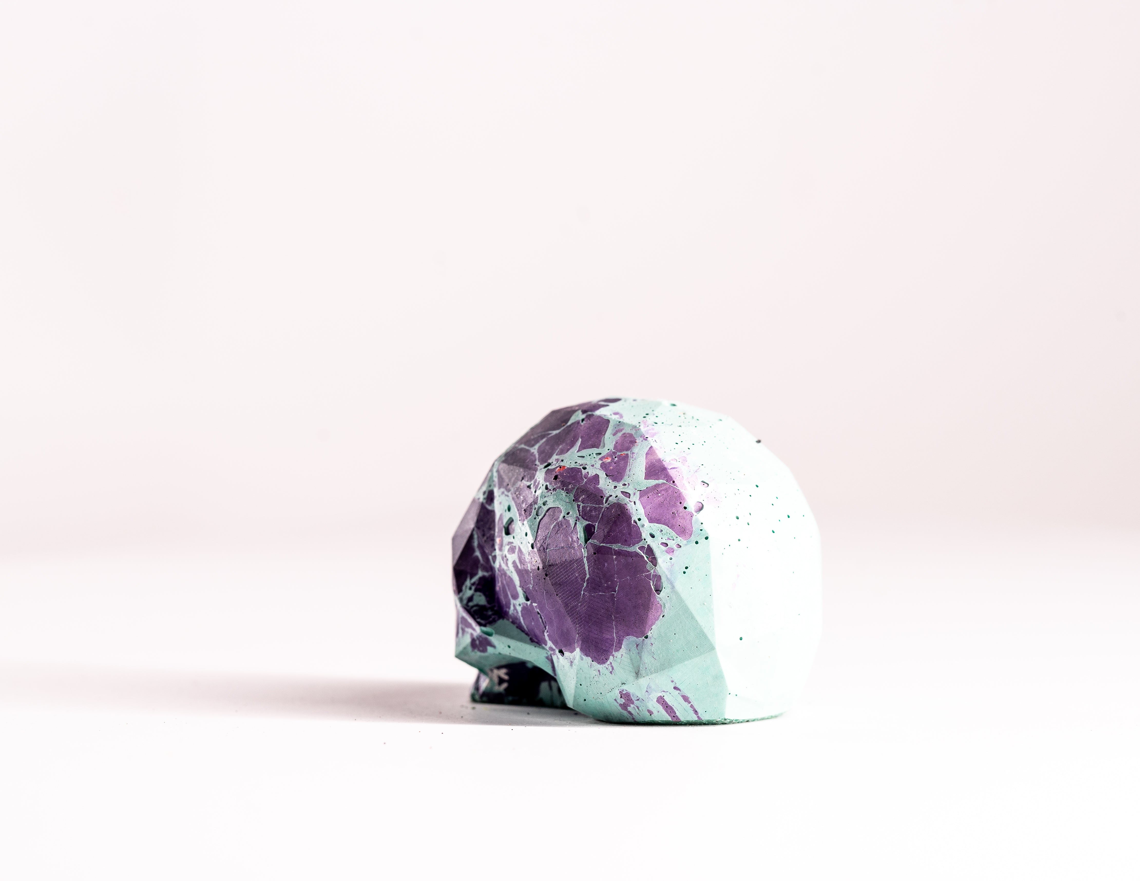 Mini Collectible Skull - Marbled - 128