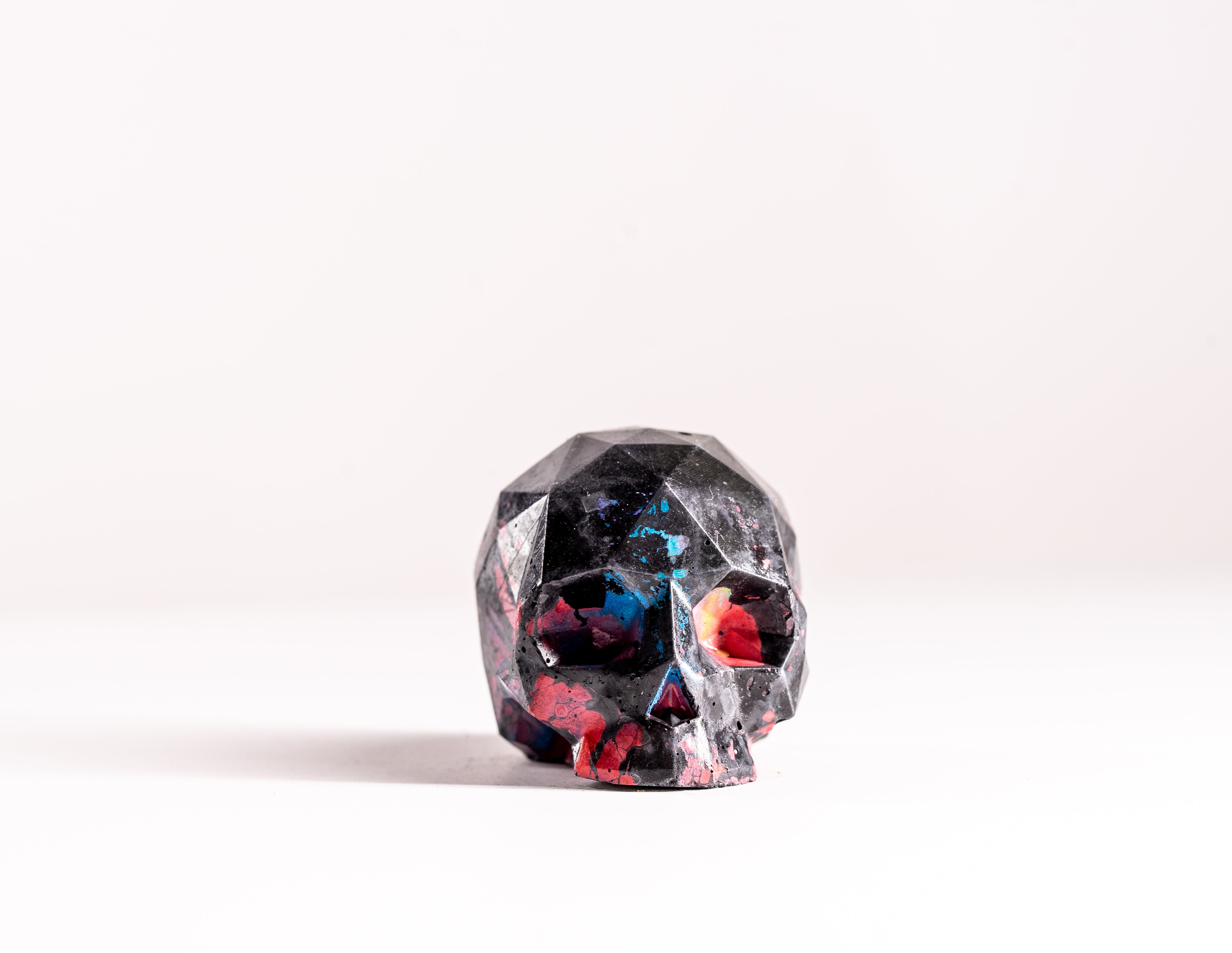 Mini Collectible Skull - Marbled - Rainbow - 96