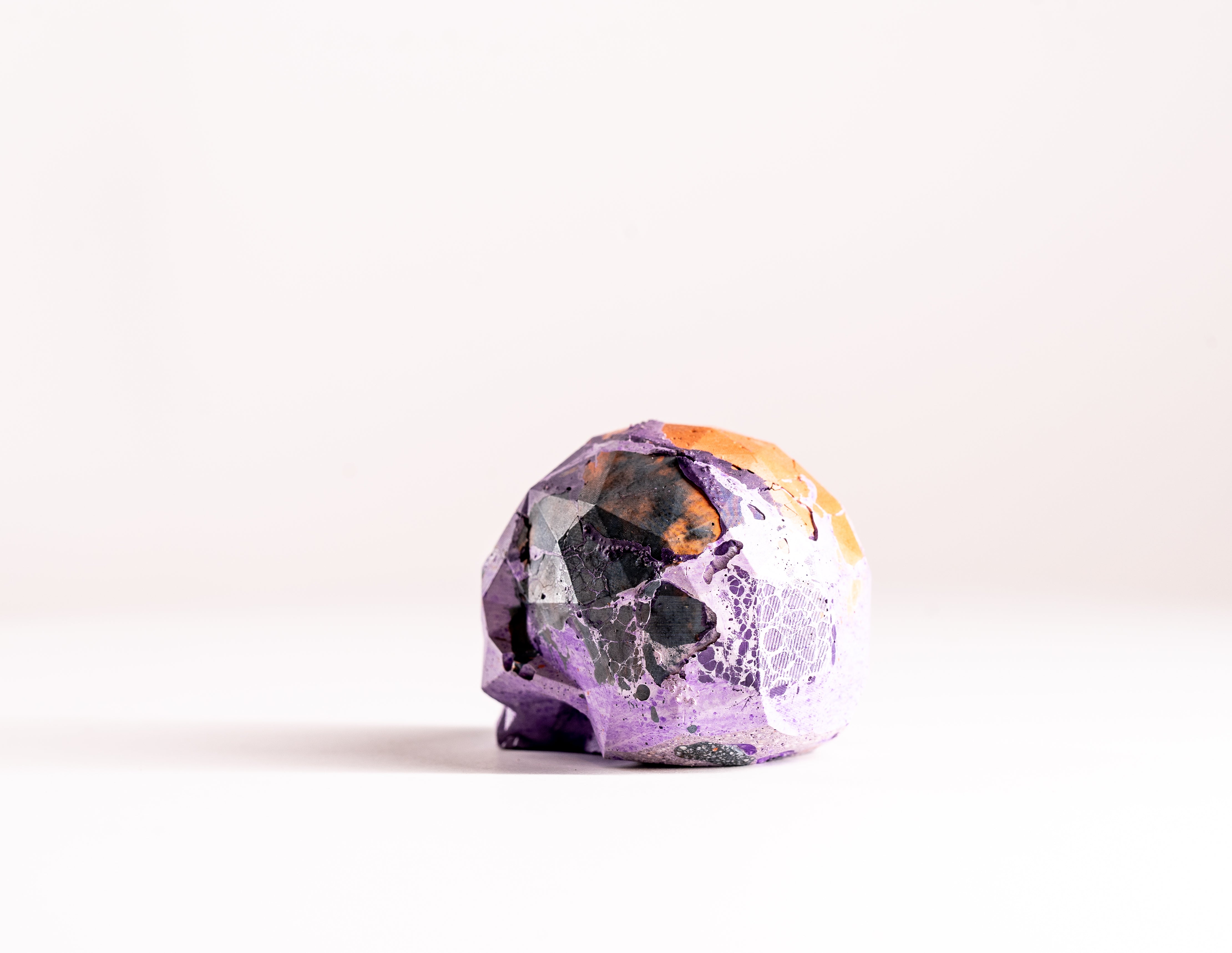 Mini Collectible Skull - Marbled - 07
