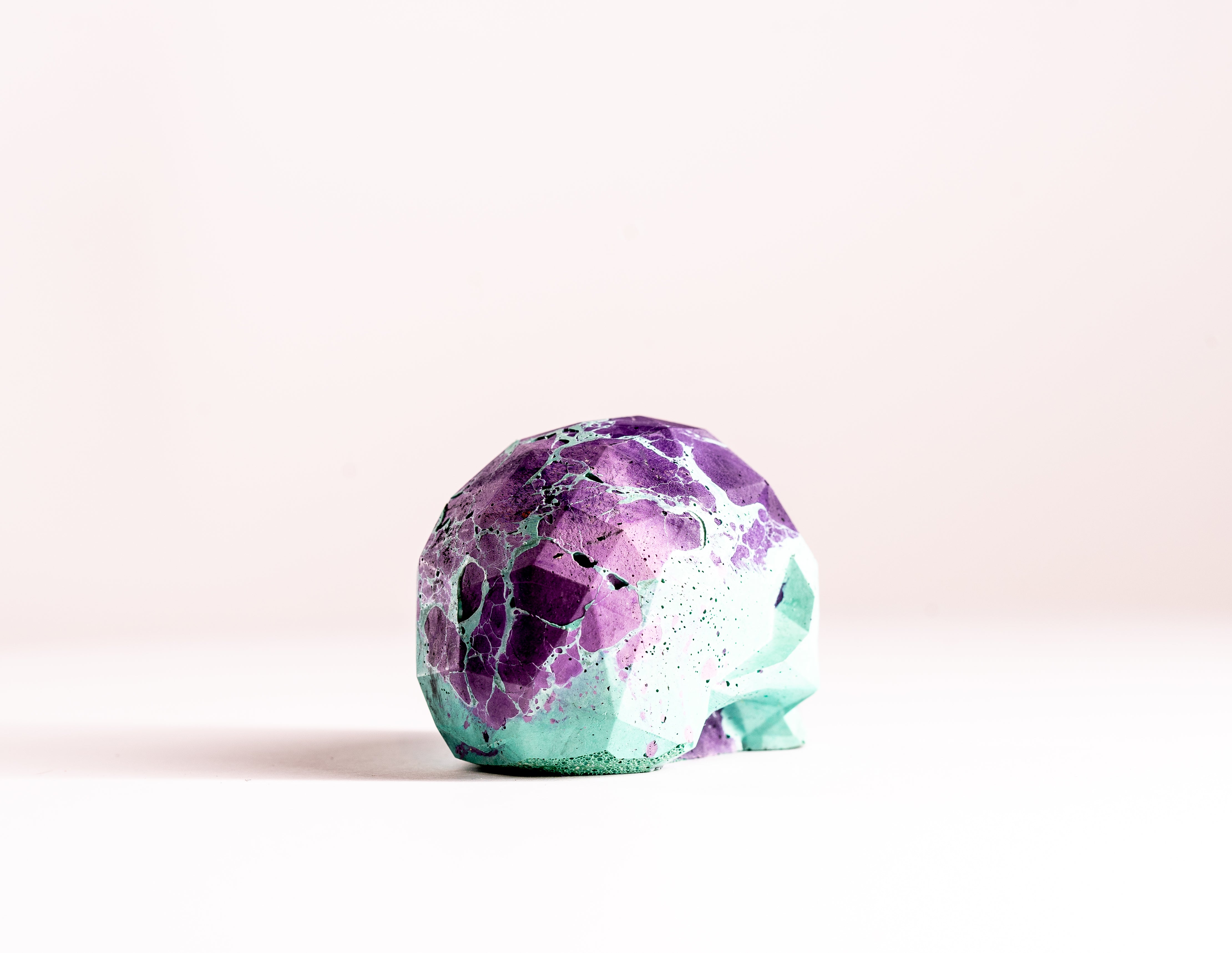 Mini Collectible Skull - Marbled - 09