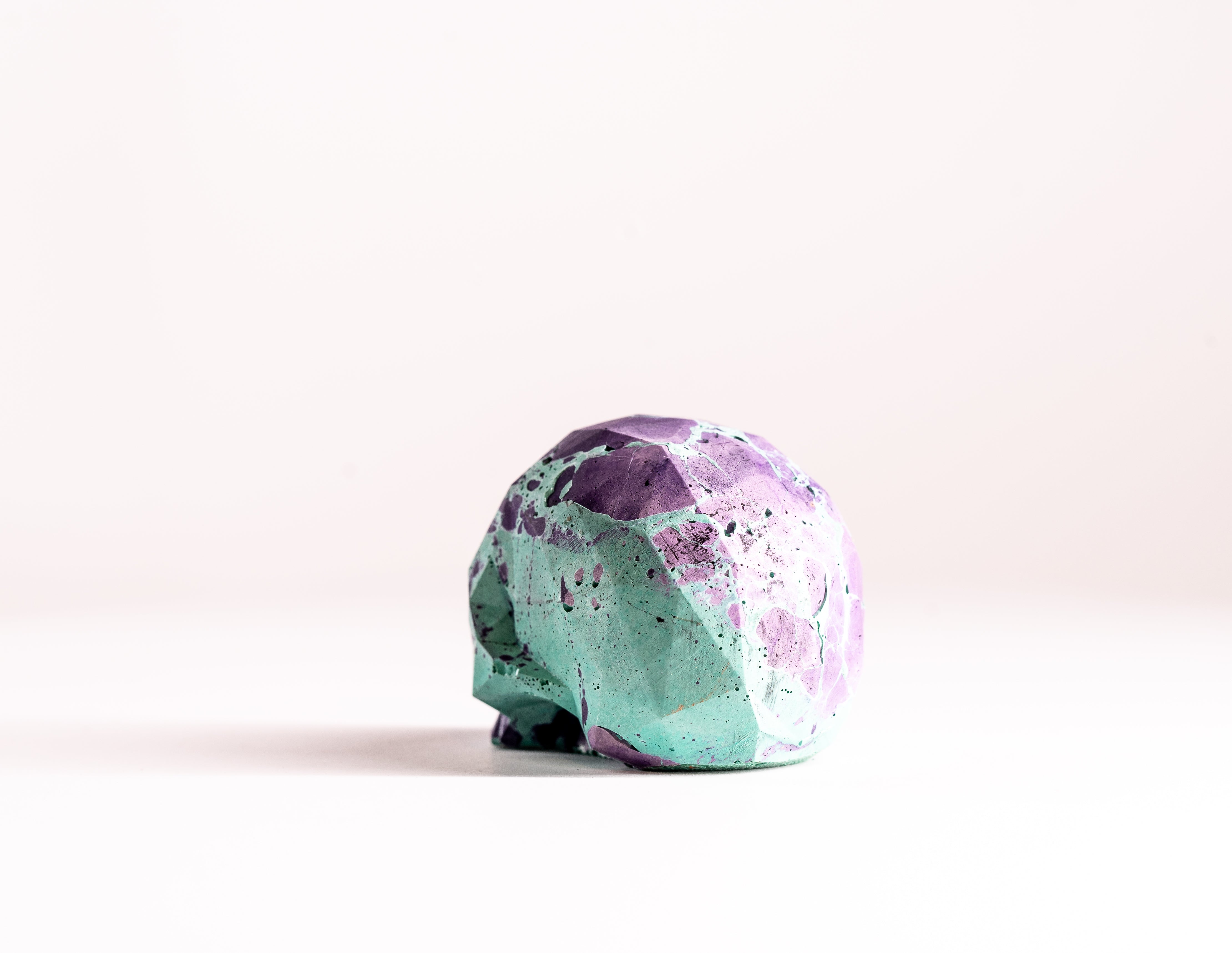Mini Collectible Skull - Marbled - 09