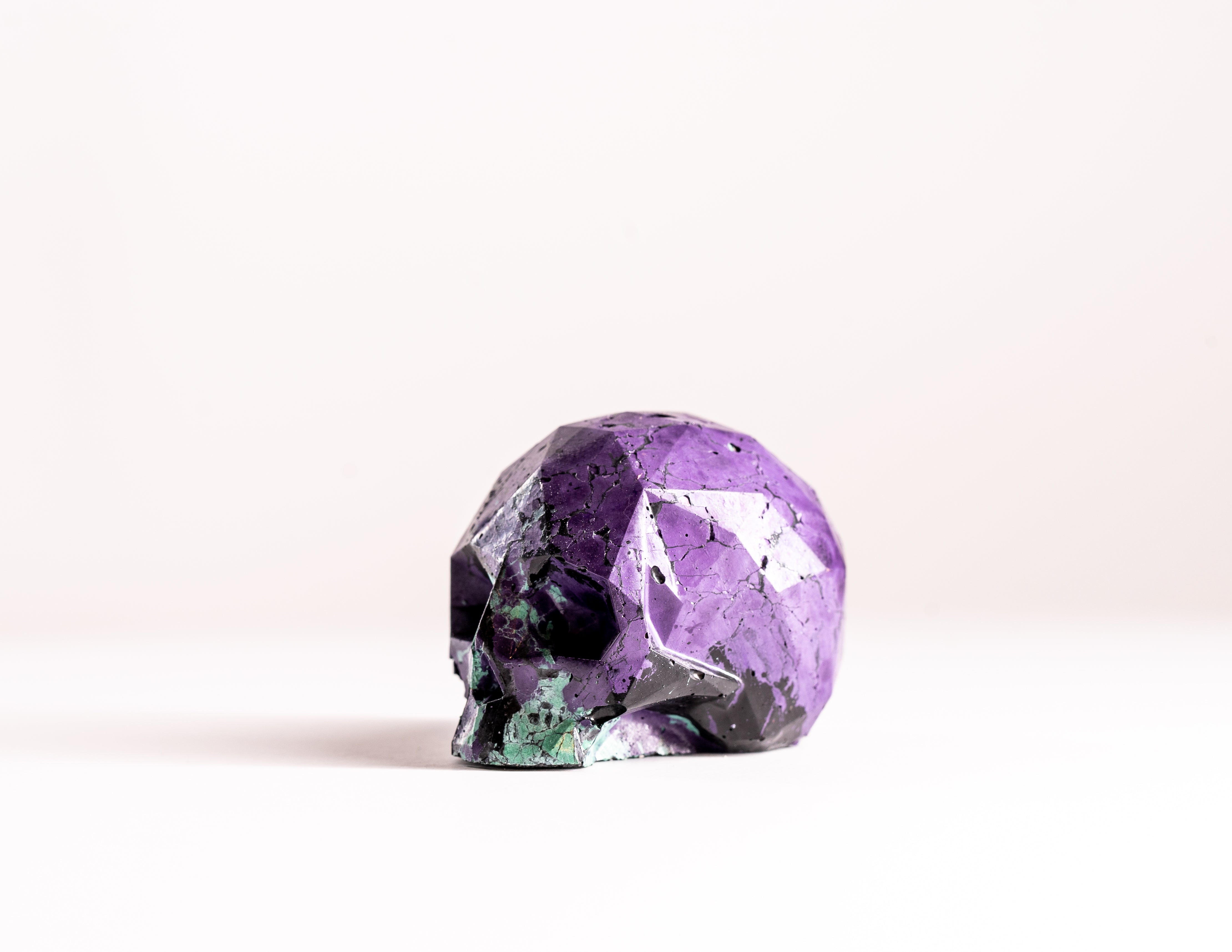 Mini Collectible Skull - Marbled -13