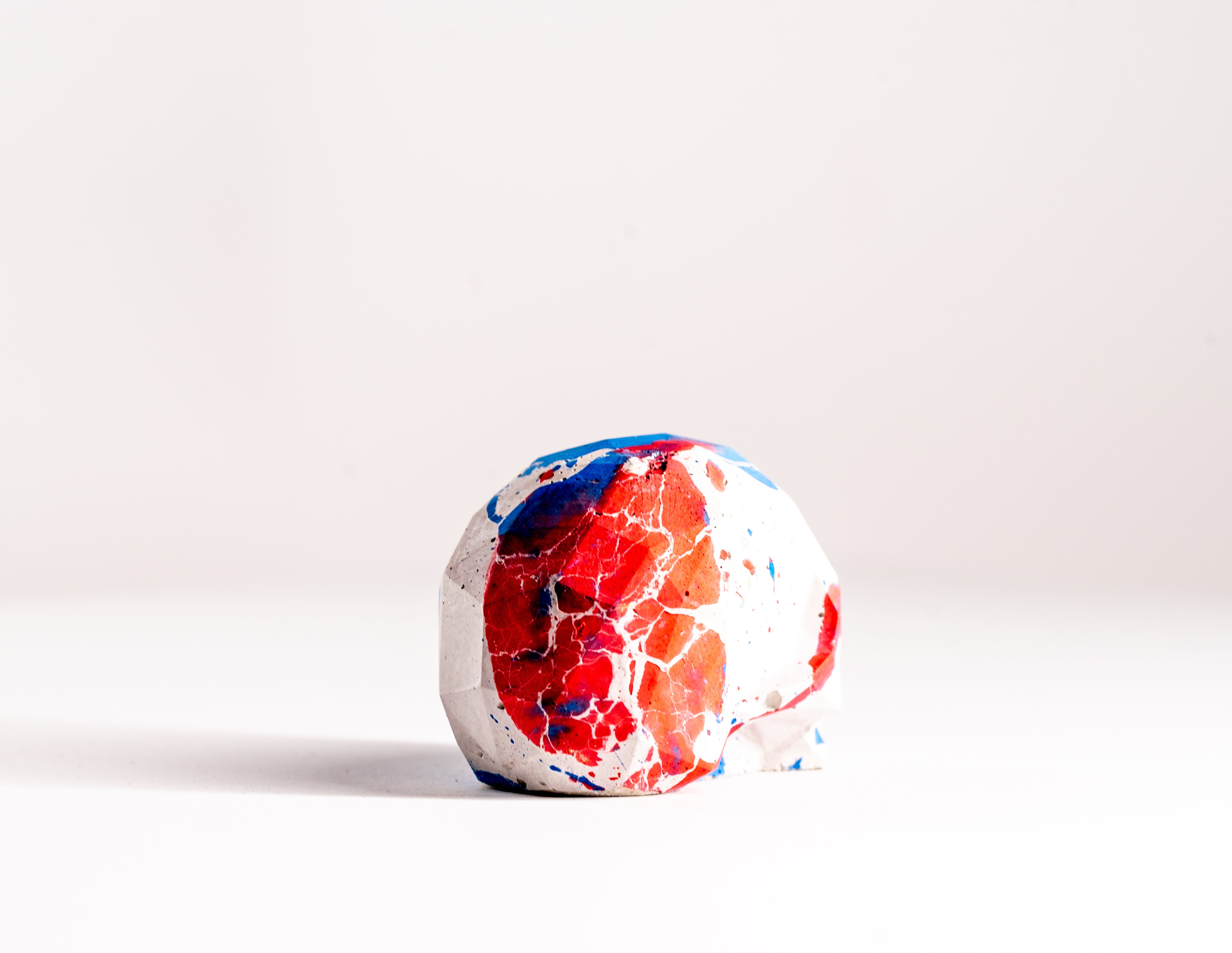 Mini Collectible Skull - Marbled -21