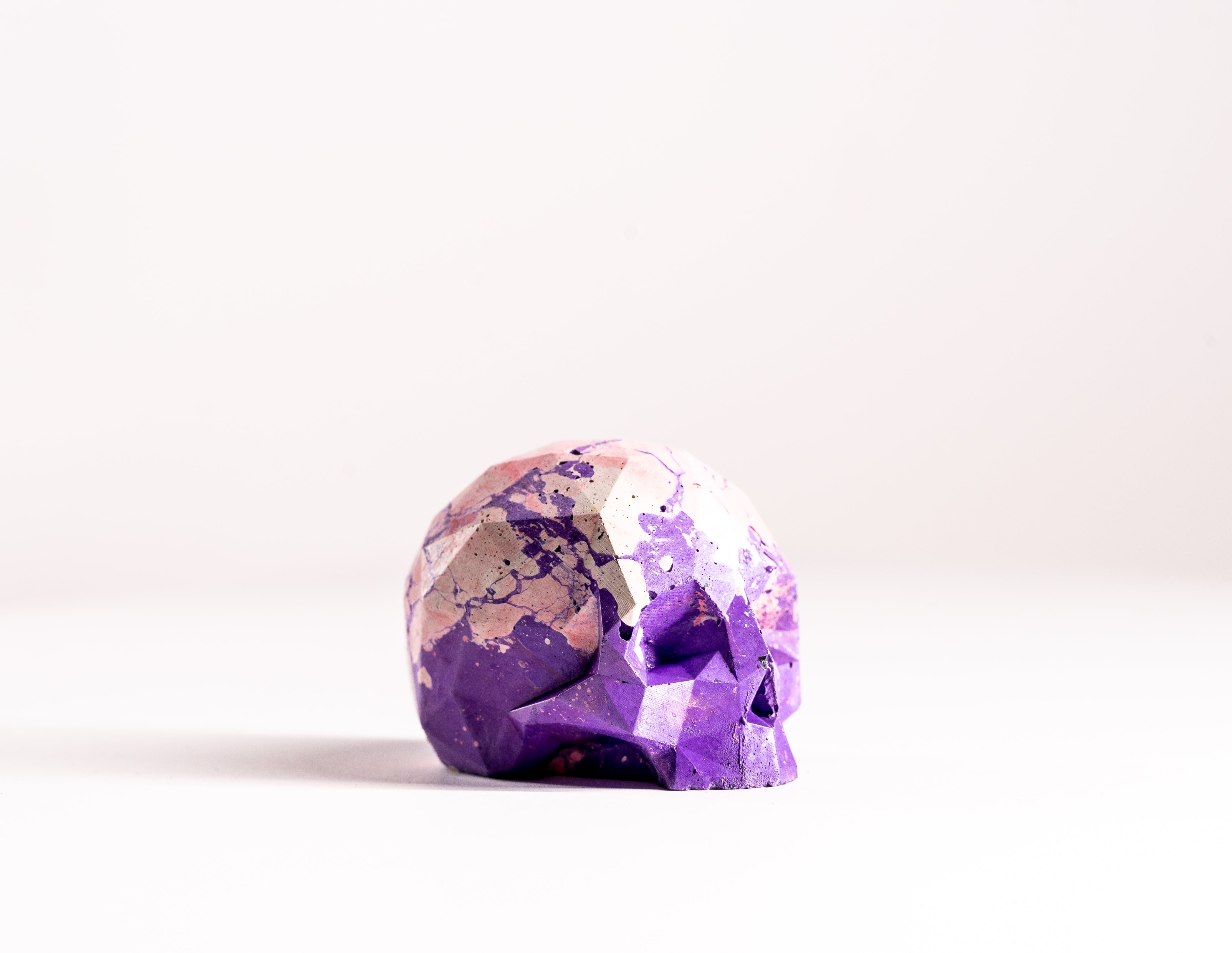 Mini Collectible Skull - Marbled -24